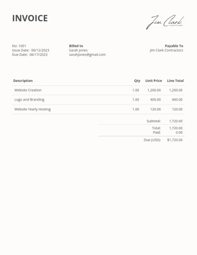 Free Invoice Generator - Invoice Candy