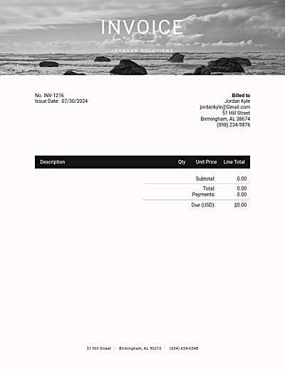 Invoice template: creme brule background