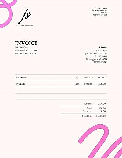 Template: Graphic Design Invoice Templates