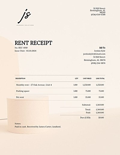 Invoice template