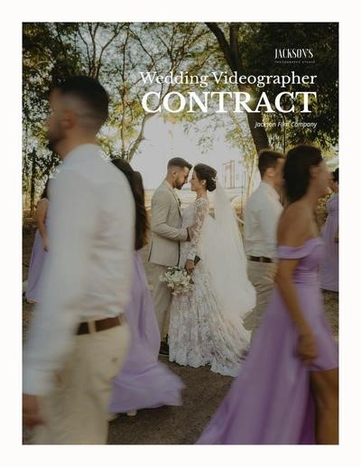 Wedding videography contract template
