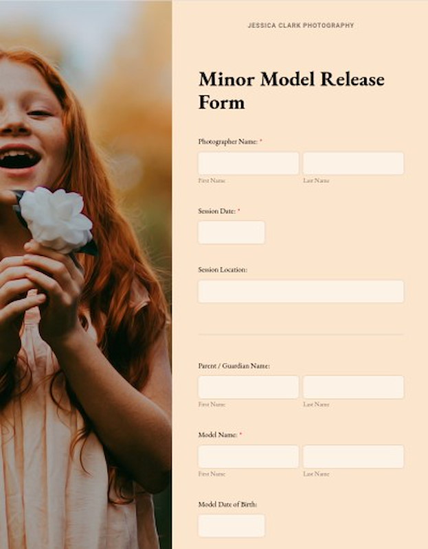 Minor release form