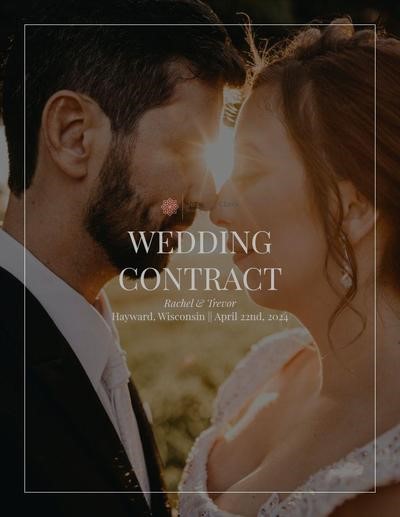 Wedding photography contract template