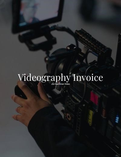 Invoice cover page