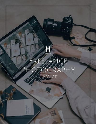 Freelance photography invoice template